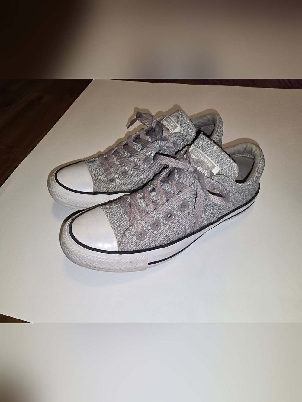 Converse Womens Chuck Taylor All Star Madison Low-Top Sneakers Mercury Grey Sz 7